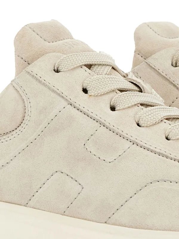 Hogan H-Stripes Suede Sneakers | Neutrals | FARFETCH
