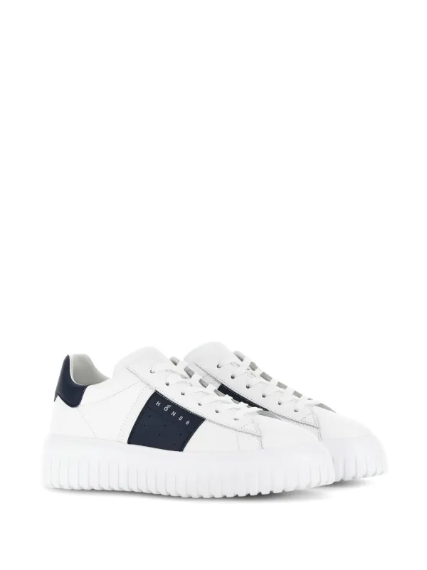 HOGAN★VERY掲載♪ Hストライプレザー スニーカー Hogan Hストライプ レザースニーカー | ホワイト | FARFETCH JP