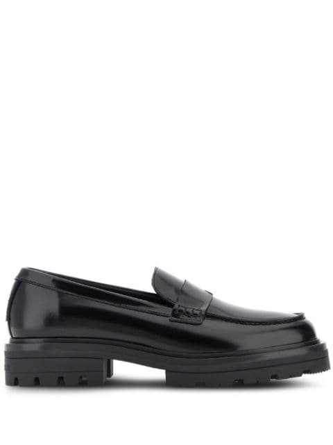 Hogan slip-on leather loafers