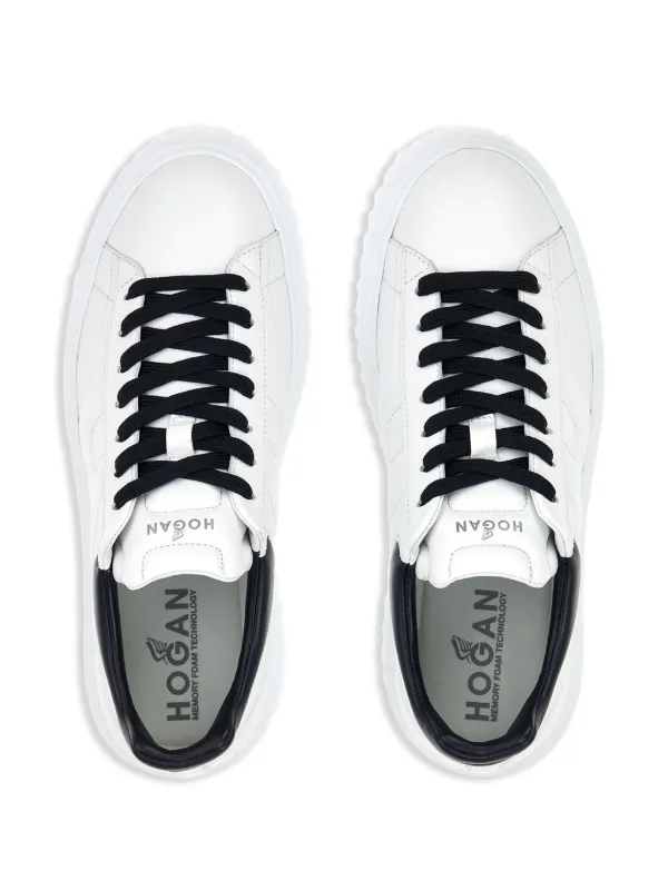 Hogan H-STRIPES Leather Sneakers | White | FARFETCH
