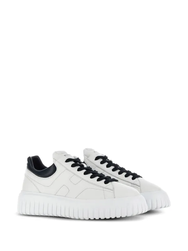Hogan H-STRIPES Leather Sneakers | White | FARFETCH