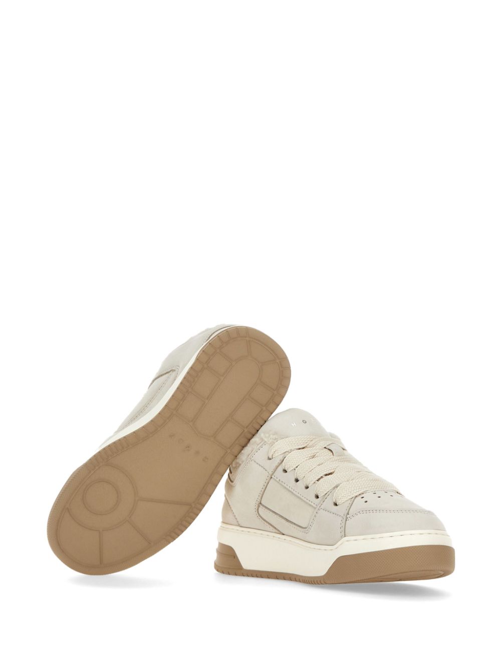 Hogan Sneakers van imitatie scheerwol Beige