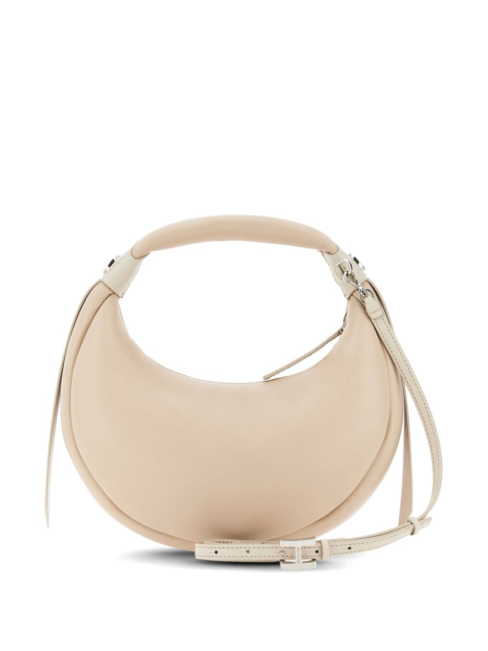 Hogan Ronde leren hobo tas - Beige