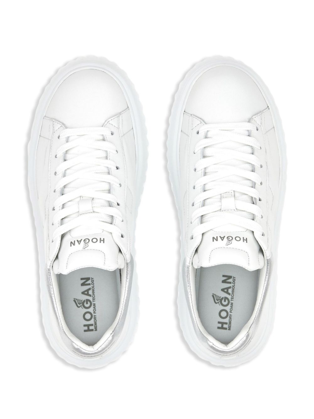 Hogan H-Stripes leren sneakers Wit