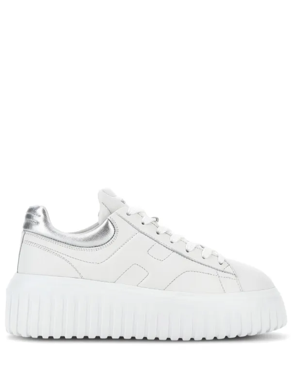 スニーカー H Stripes Sneakers - Hogan - Leather - White H-Stripes leather sneakers in white - Hogan | Mytheresa