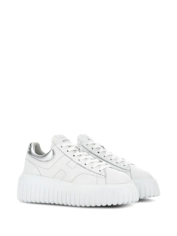 【送料&関税込】Hogan H-stripes Lace-up Sneakers Sneakers Hogan H-Stripes WHITE, BROWN for Man