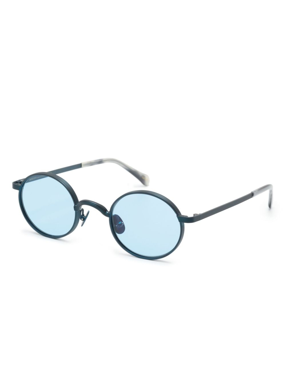 Moscot Moyel zonnebril met rond montuur - Blauw