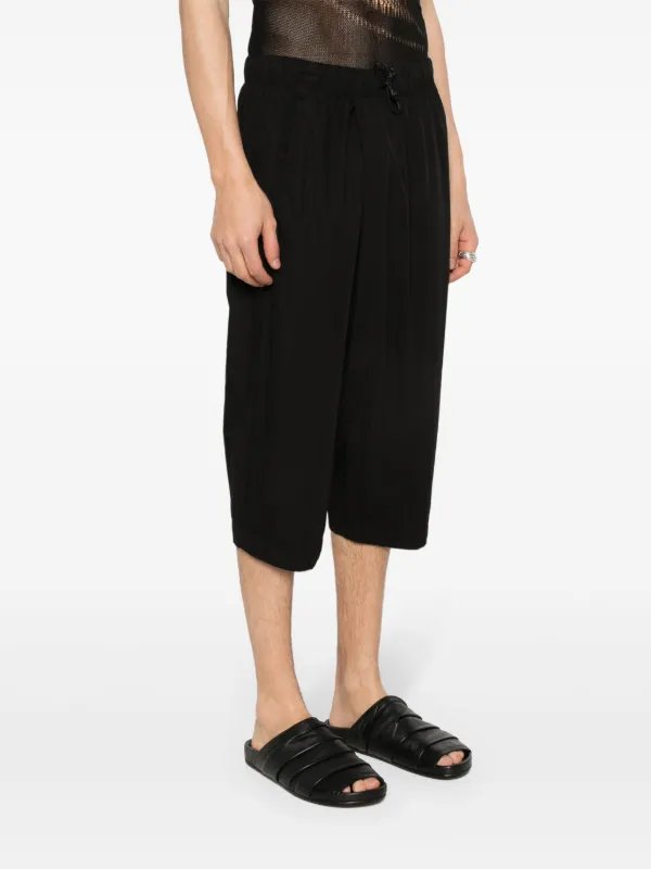 Transit Cotton Cropped Trousers Black FARFETCH IE
