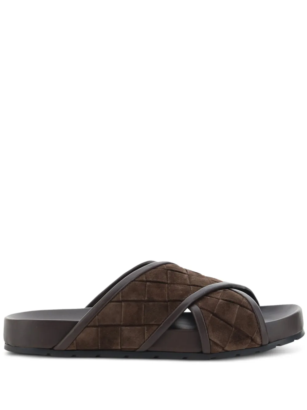 Tarik Intrecciato suede sandals