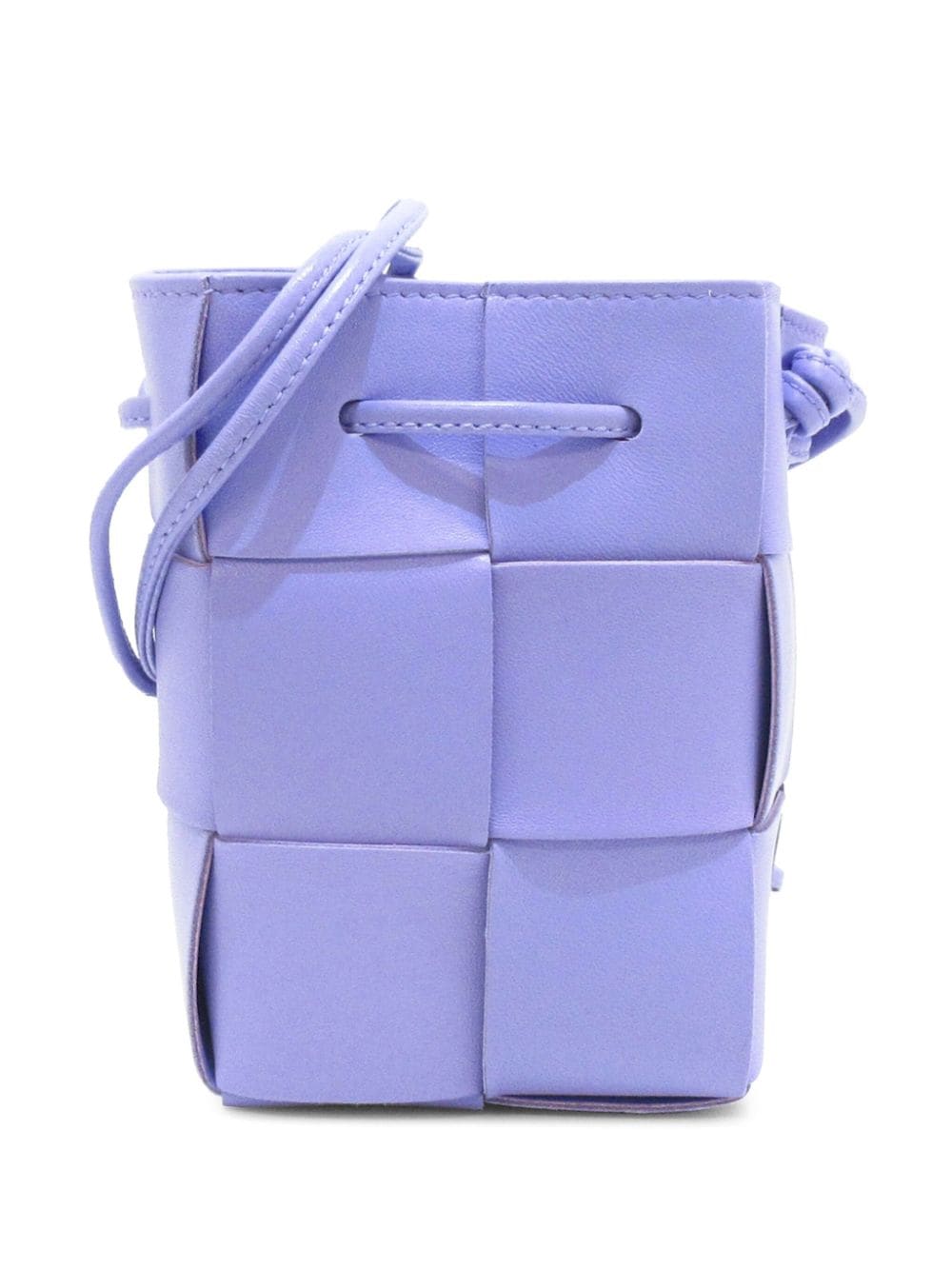 Pre-owned Bottega Veneta 2012-2023 Mini Cassette Bucket Tote Bag In Purple