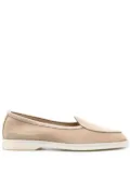 Scarosso Livia almond-toe suede loafers - Neutrals