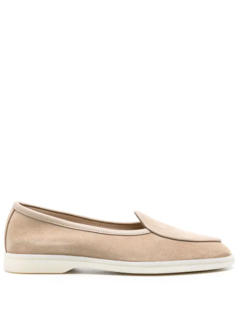 Scarosso Livia almond-toe suede loafers