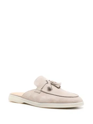 サンダル・ミュール SCAROSSO SS23 Giorgina Bianca (GIORGINAMULEWHICALF) Scarosso Summer Gio Mesh Mules | Black | FARFETCH