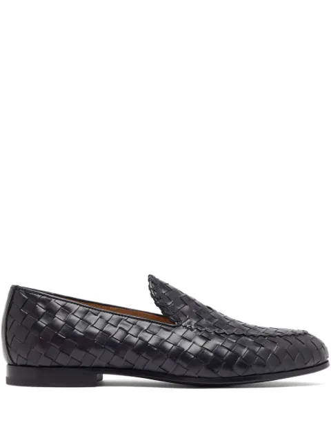 Scarosso Vittorio interwoven leather loafers