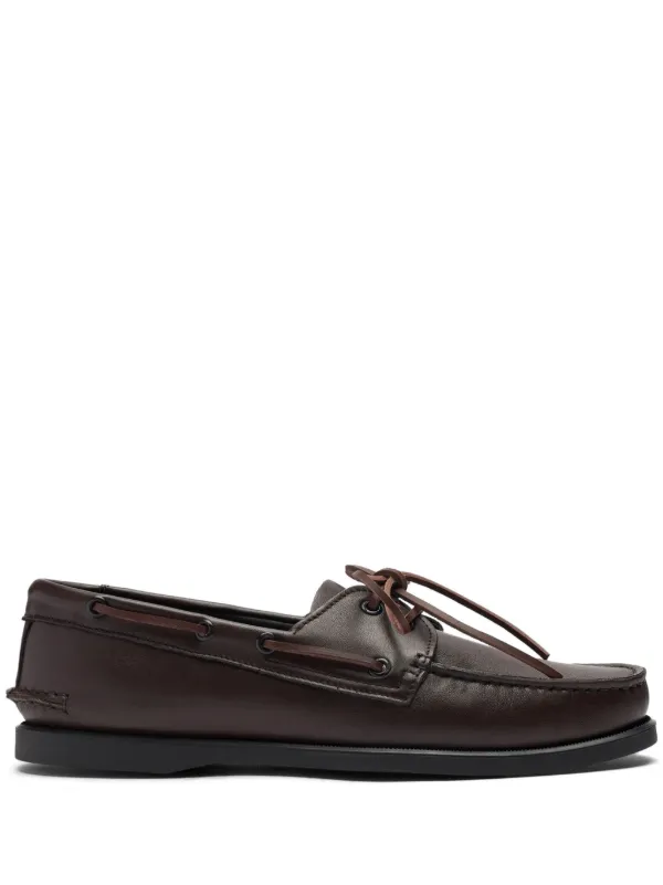 Scarosso smooth-leather Boat Shoes Brown FARFETCH