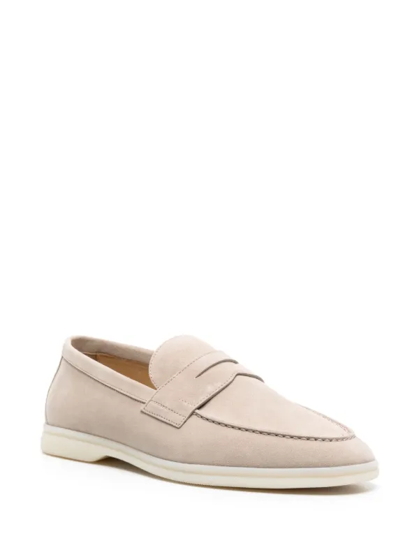 Scarosso Luciano Suede Loafers | Neutrals | FARFETCH display picture 1