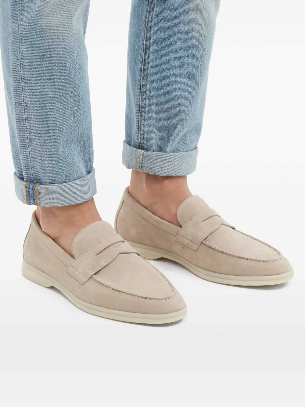 Scarosso Luciano suede loafers | Neutrals | Image 1