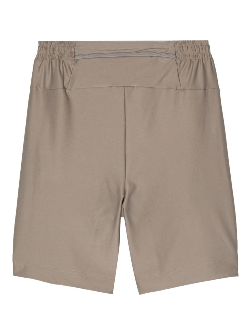 BOSS Bermuda shorts met reflecterend logo Beige