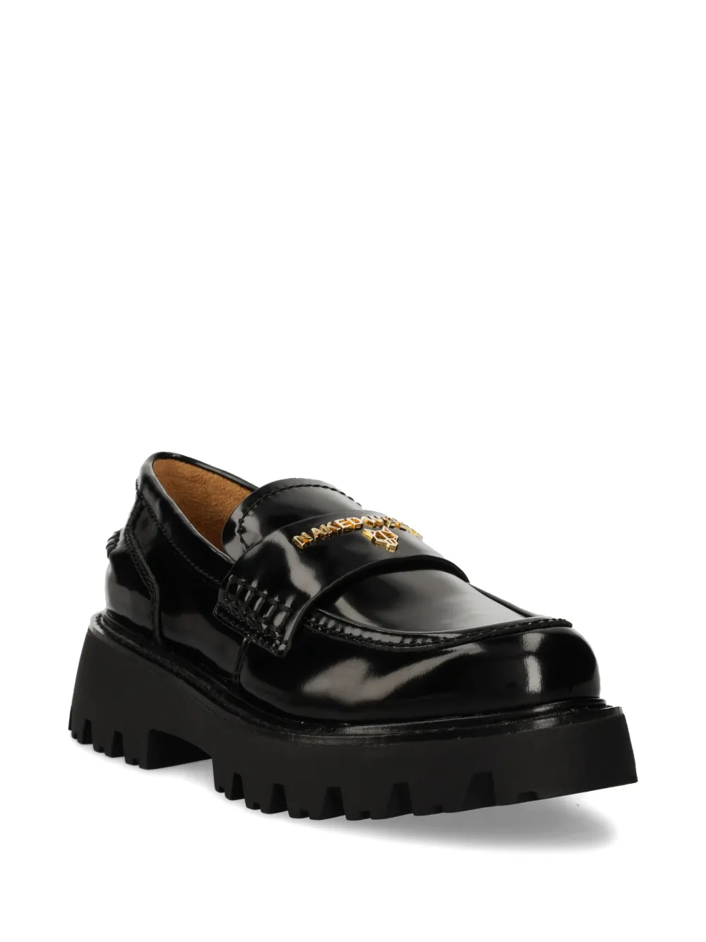 NAKED WOLFE Loafers met plateauzool - Zwart