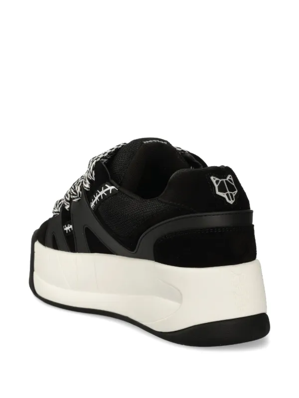 NAKED WOLFE Slide Platform Sneakers | Black | FARFETCH