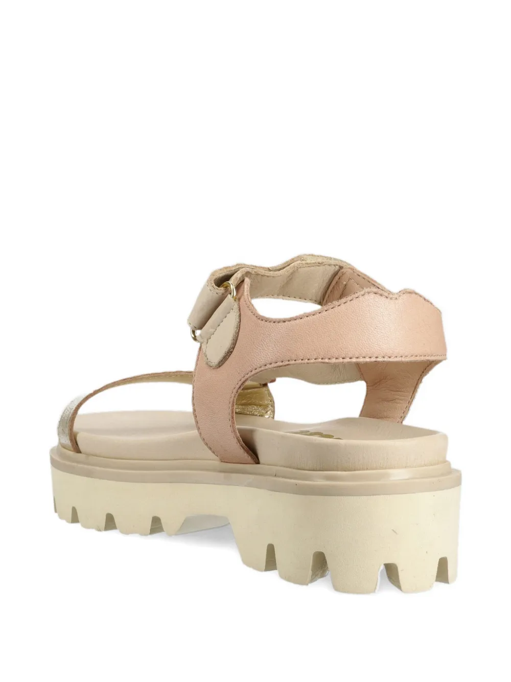 Blauer Elsie Leather Platform Sandals In Multi