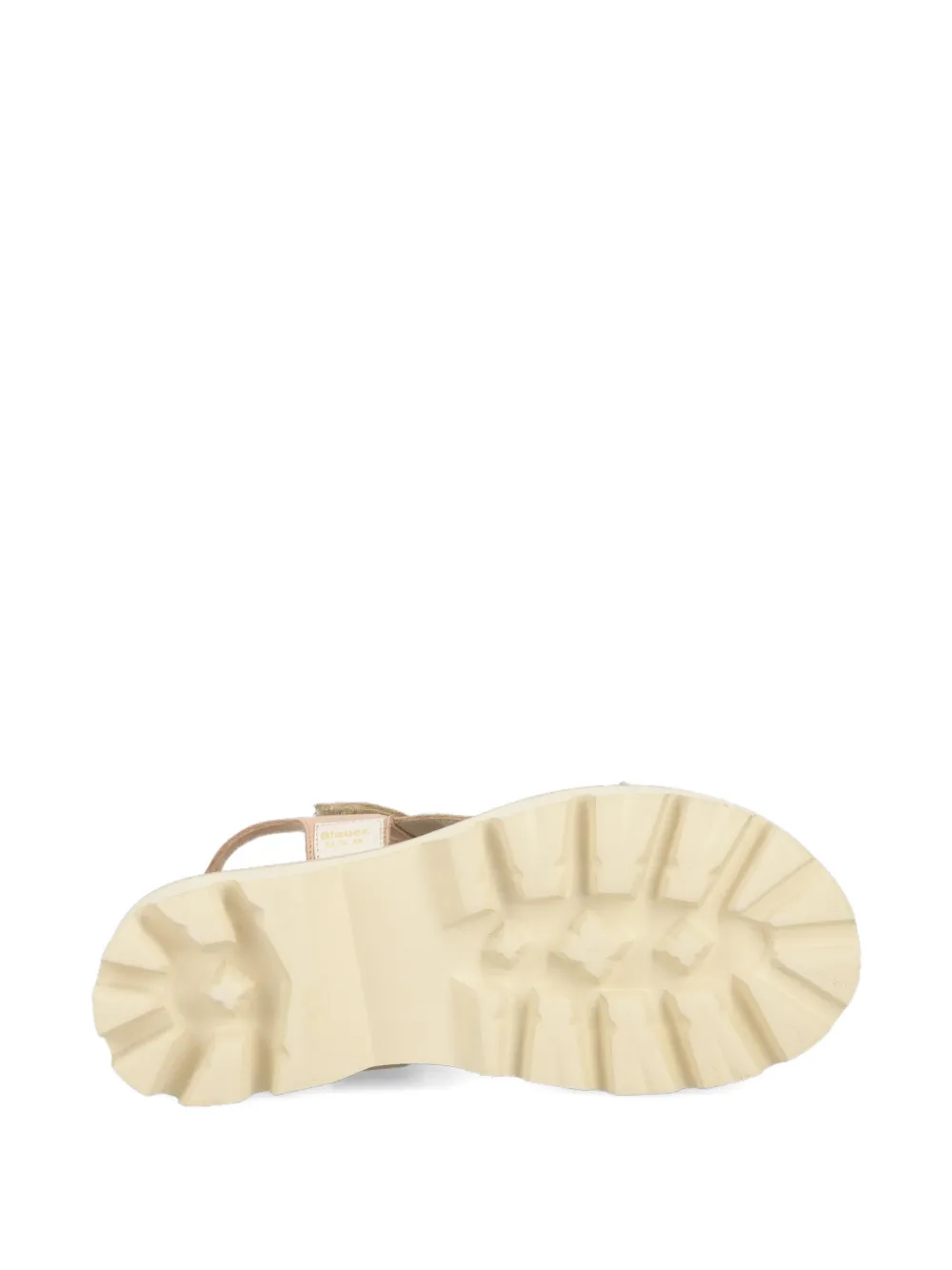 Blauer Elsie Leather Platform Sandals In Multi