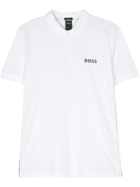 BOSS playera tipo polo con logo engomado