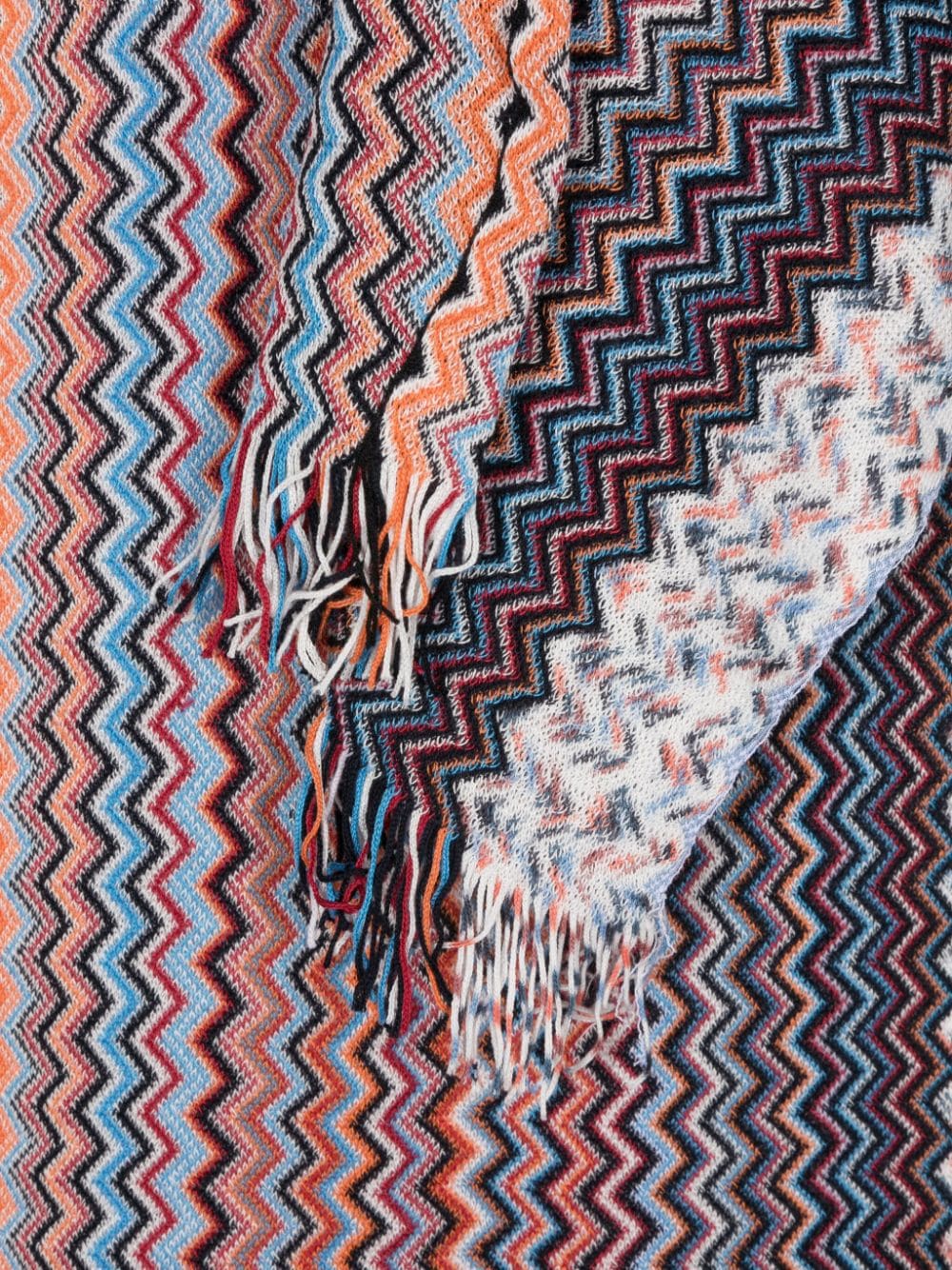 Missoni Sjaal met zigzag-patroon Groen