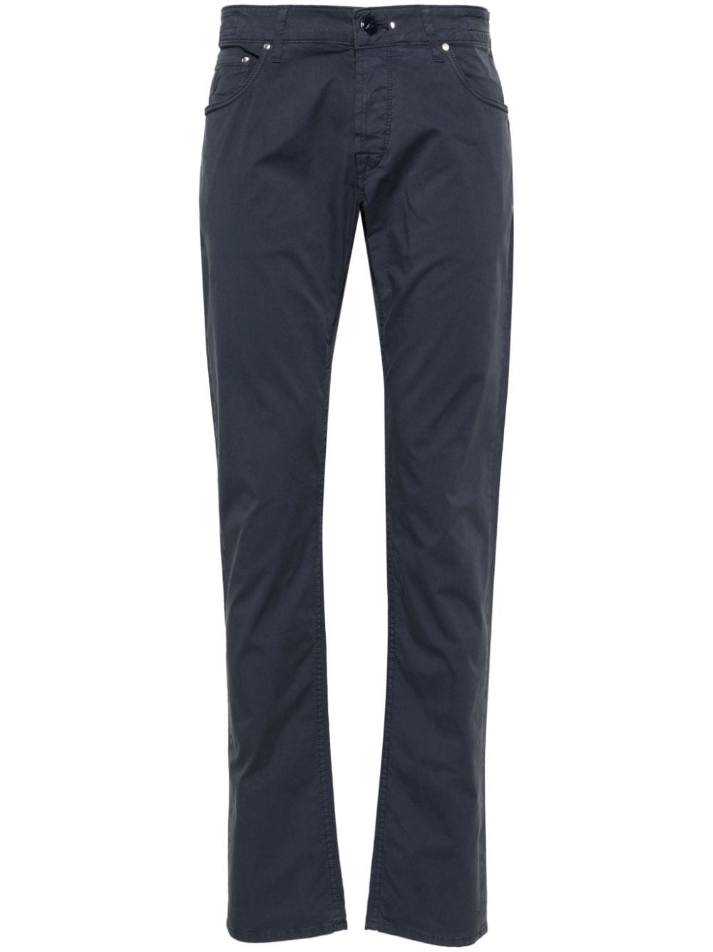 Hand Picked Orvieto Slim-cut Trousers In Blue