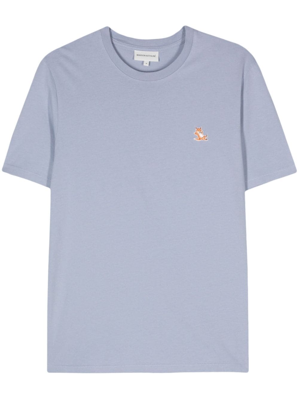 Maison Kitsuné Chillax Fox-appliqué T-shirt In Blue