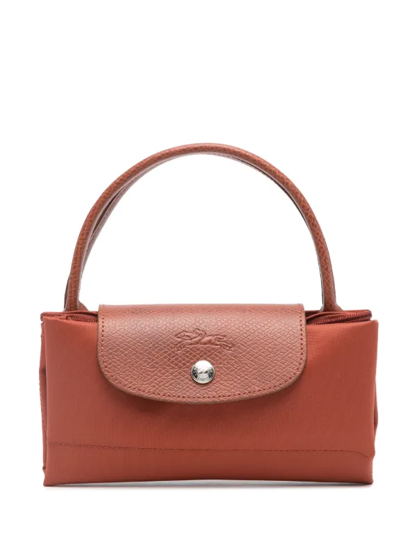 Longchamp Small Le Pliage Green Tote Bag | Brown | FARFETCH