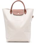 Longchamp medium canvas tote bag - Neutrals