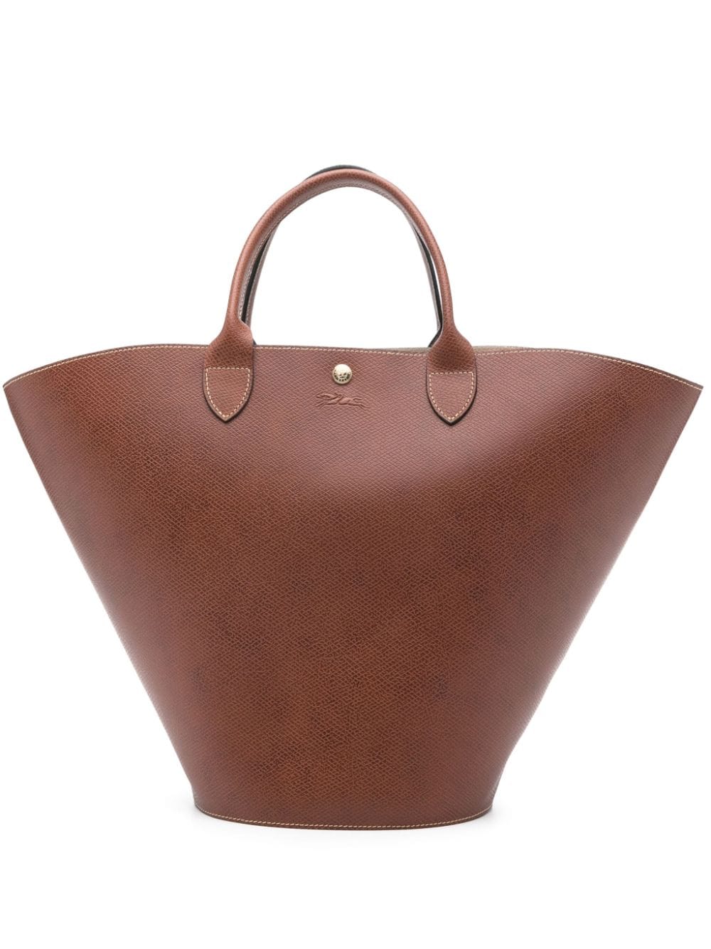 Longchamp Xl Épure Leather Tote Bag In Brown