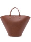 Longchamp XL Épure leather tote bag - Brown