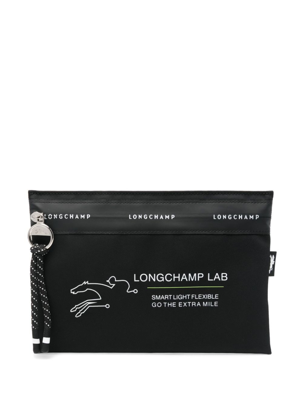 Longchamp X Econyl® Le Pliage Energy Document Case In Black