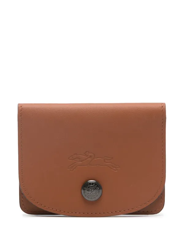 Longchamp Le Pliage Xtra Leather Card Holder | Brown | FARFETCH