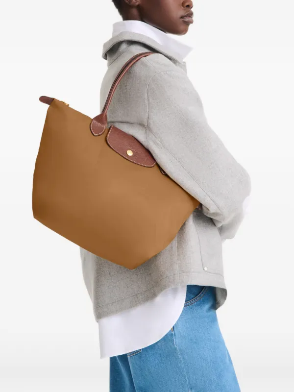 バッグ Longchamp Le PliageM Mustard Tote France Longchamp M Le Pliage Original Tote Bag | Yellow | FARFETCH