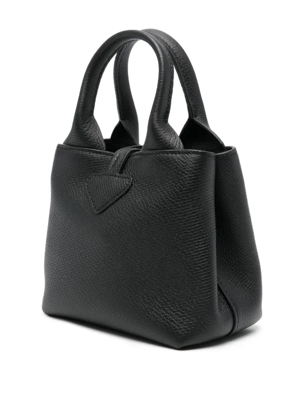 【関税&送料込】Longchamp Le Roseau Black Bag S Le Roseau S Handbag Black - Leather | Longchamp US