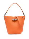 Longchamp XS Le Roseau Essential leather bucket bag - Orange