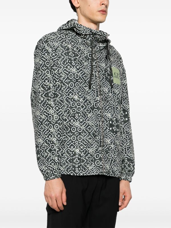 C.P. Company Inca-print Hooded Jacket - Farfetch