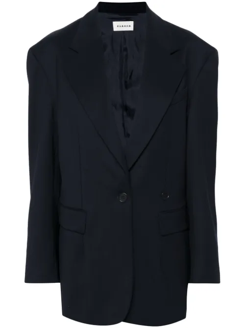 Blazer en velours à simple boutonnage - P.A.R.O.S.H. - Modalova