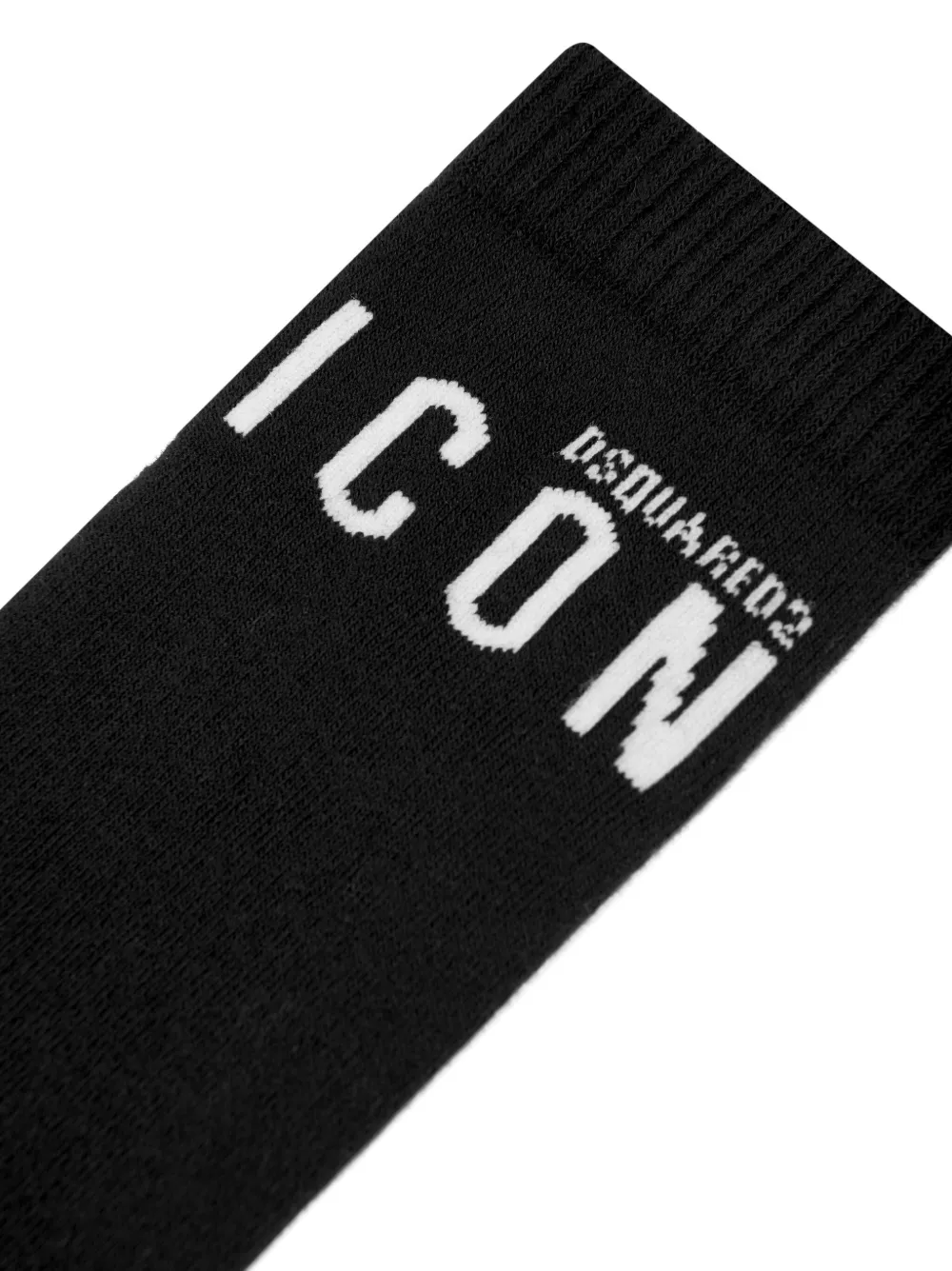 Shop Dsquared2 Logo-jacquard Socks In Black