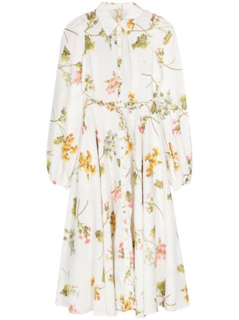 byTiMo floral-print belted midi dress