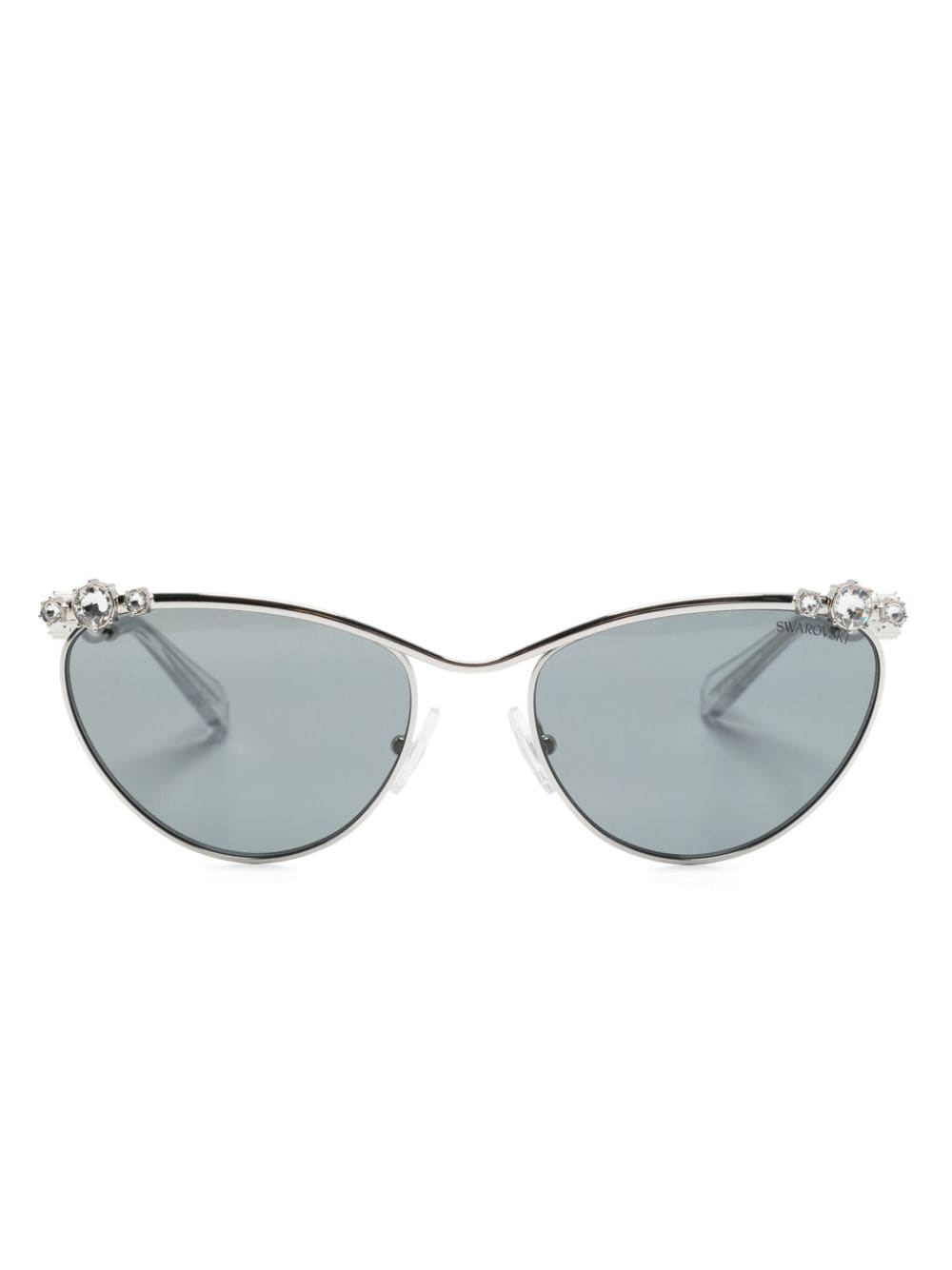 Swarovski Cat-eye Frame Sunglasses In Silver