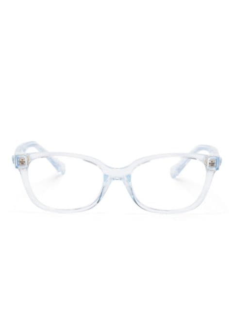 Versace Kids Medusa-motif rectangle-frame glasses