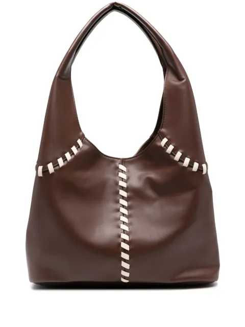 Themoirè Ninfa whipstitch shoulder bag