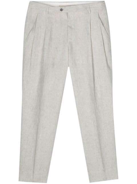 Briglia 1949 pleat-detail linen trousers