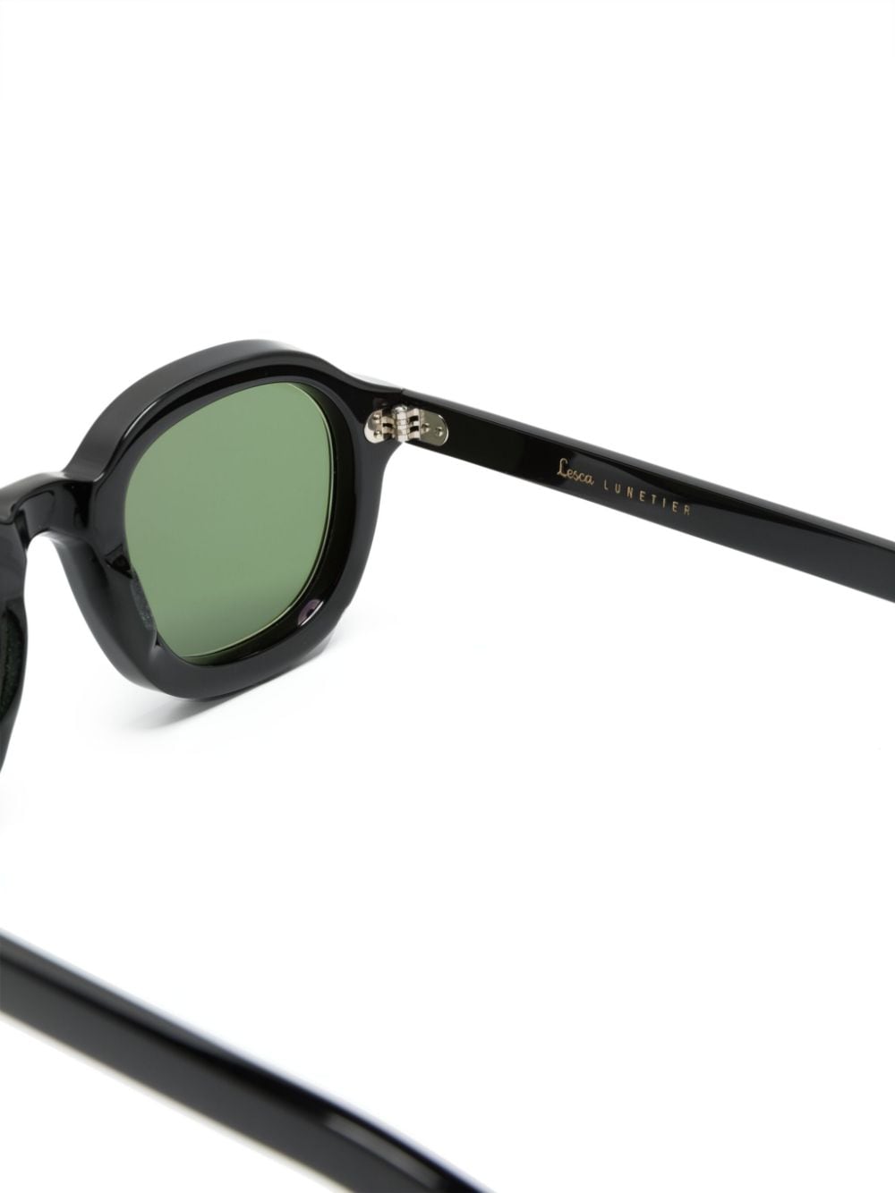 Lesca Largo oval-frame sunglasses Zwart