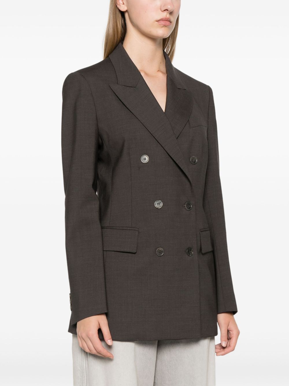 Shop P.a.r.o.s.h Lille Blazer In Brown