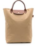 Longchamp logo-embossed tote bag - Neutrals